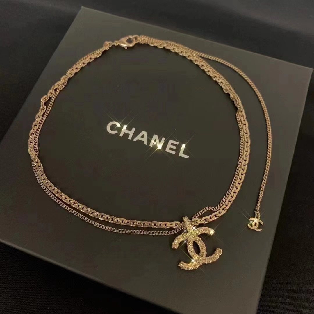 国内现货  Chanel双层浮雕项链  🉑️双面戴  超美
