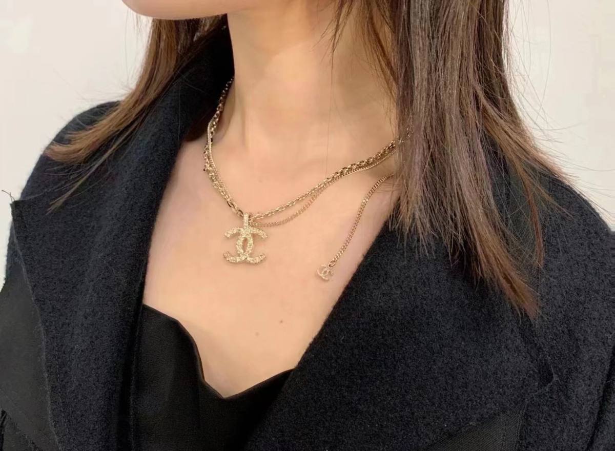 国内现货  Chanel双层浮雕项链  🉑️双面戴  超美