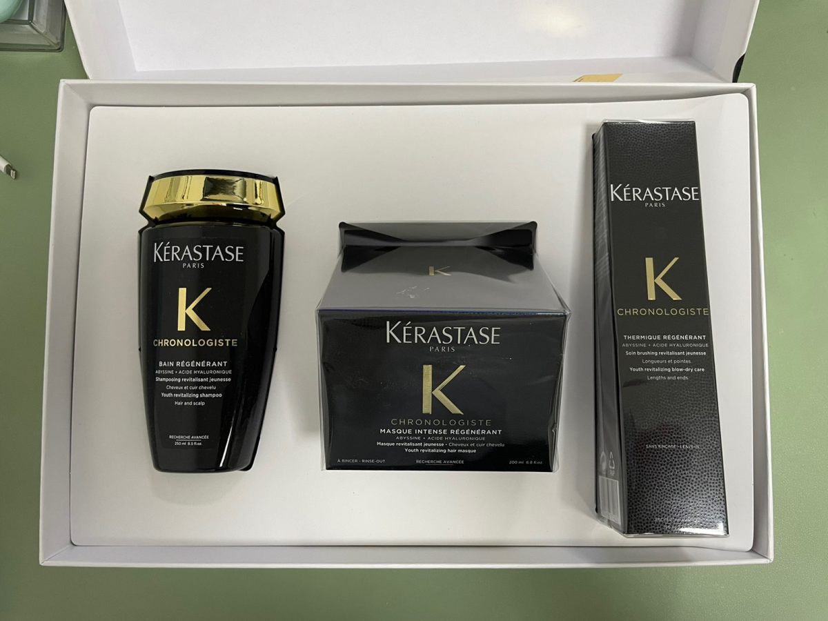 ✨✨双十一的时候在🍑宝官网买了卡诗的棋盘格精油和双重洗发水