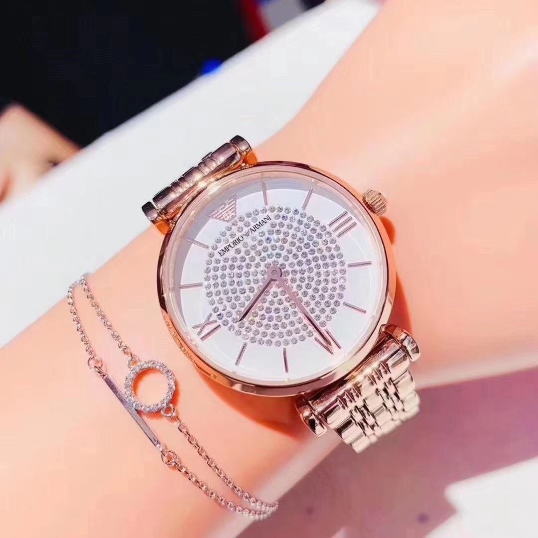 现货 阿玛尼满天星手表AR11244 女孩子都想要这样一块b