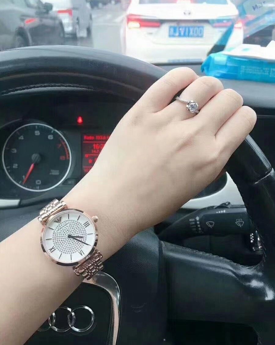 现货 阿玛尼满天星手表AR11244 女孩子都想要这样一块b