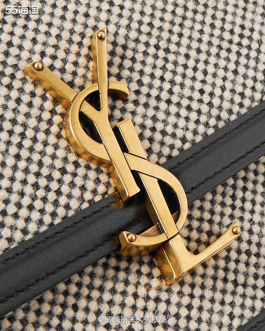 SAINT LAURENT皮革边饰单肩包！上新不久即将断货！