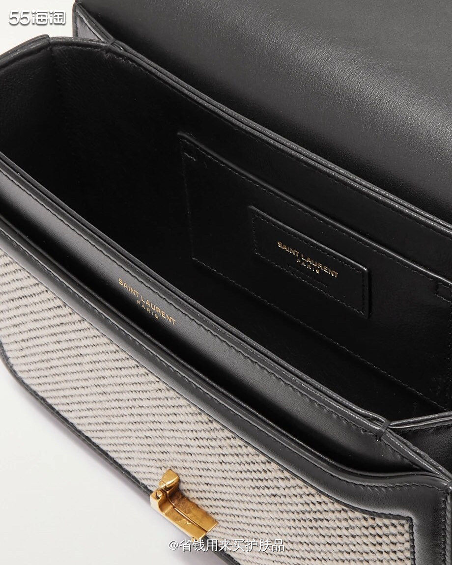 SAINT LAURENT皮革边饰单肩包！上新不久即将断货！