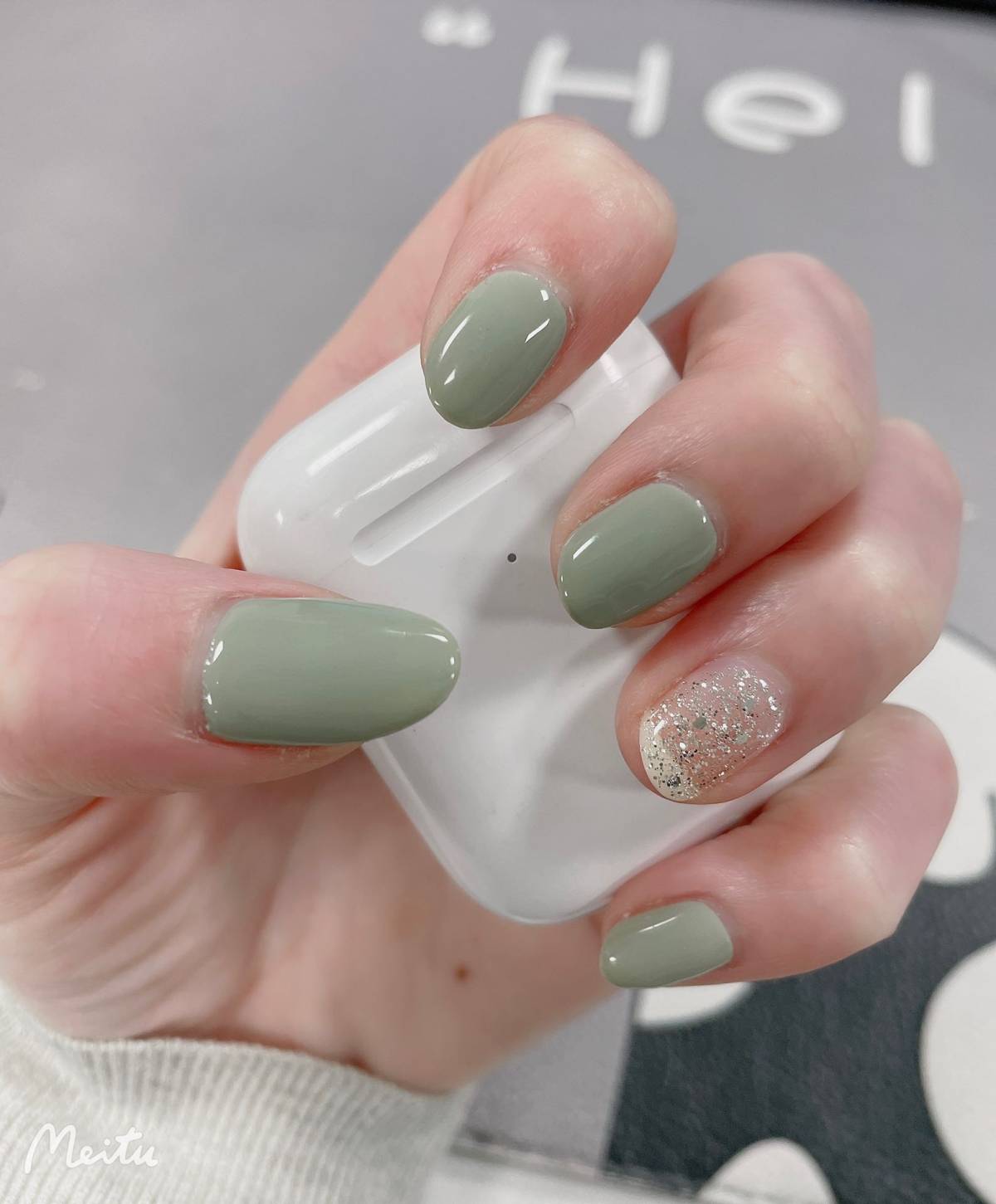 新年新气象，绿绿火火绿绿，新年美甲来了  🎀老早就想给自己