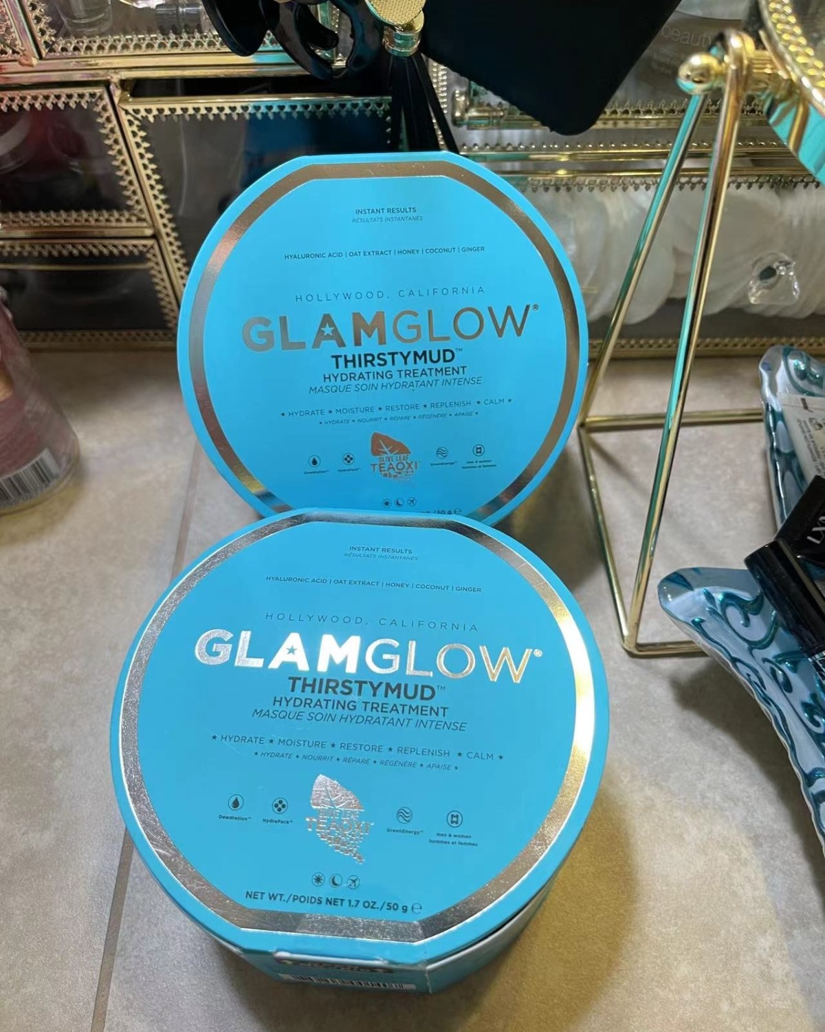 glamglow 蓝罐补水面膜 ，效果没得说，必推，真的太好