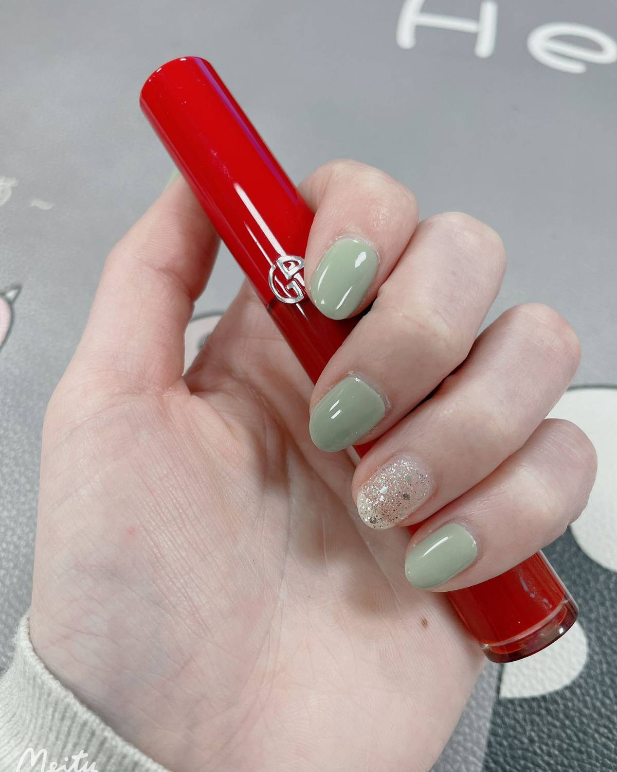 新年新气象，绿绿火火绿绿，新年美甲来了  🎀老早就想给自己