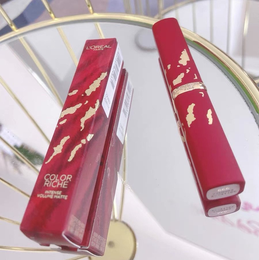 🐯欧莱雅虎年限定细管小虎头丝绒口红，立体虎头真的很绝  ⚱