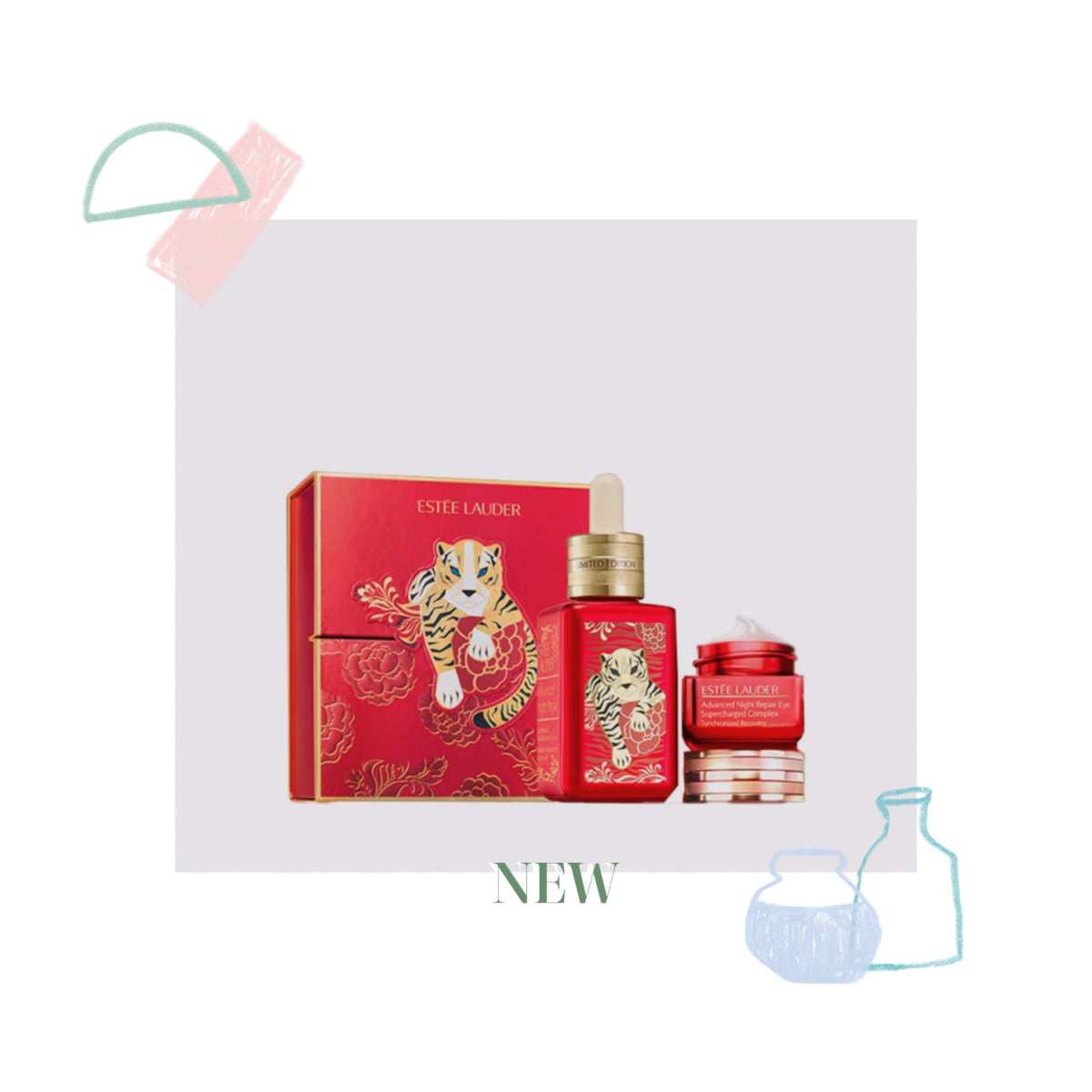 拥有中国众多粉丝的雅诗兰黛肯定也会出新年限定包装啦，2022