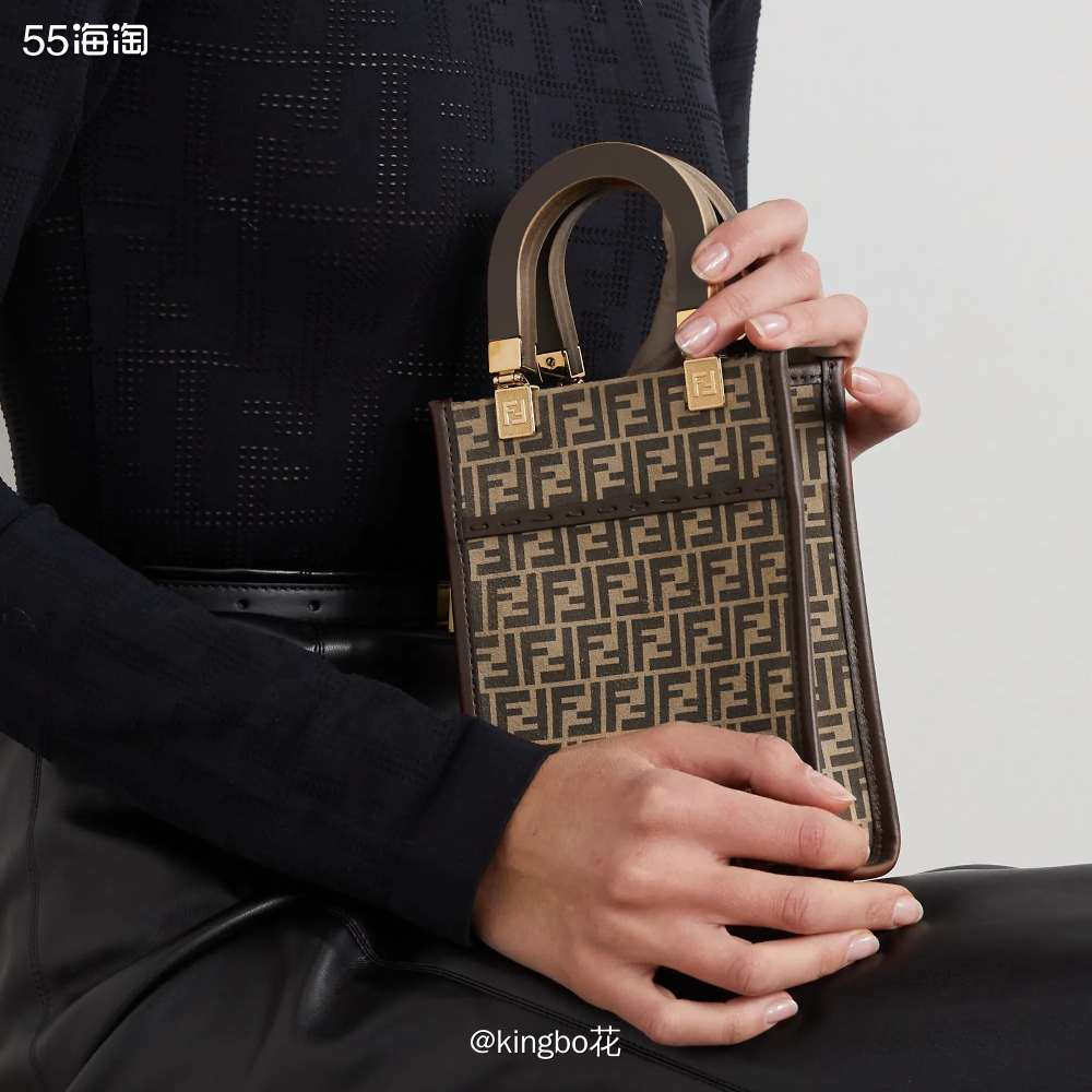 🔴FENDI Sunshine迷你手提包，经典的logo自