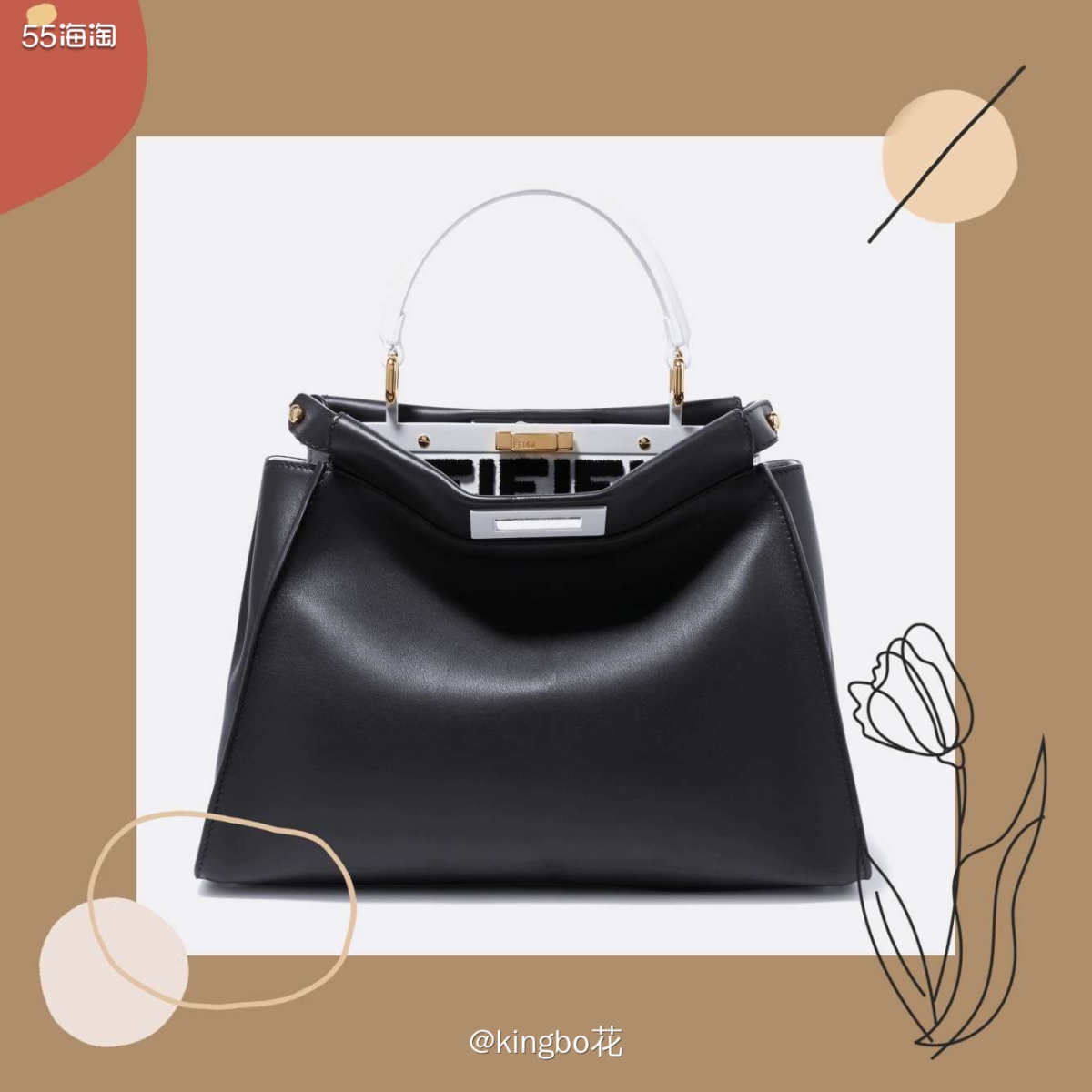 🔴FENDI peekaboo手提包，经典耐看百搭又实用，