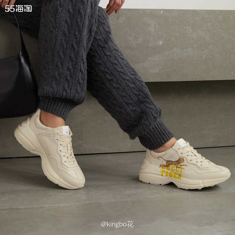 🔴GUCCI 虎年限定小白鞋，融入老虎彩绘，时尚百搭的款式