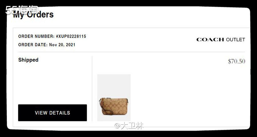 第二个到货的COACH奥莱nolita19是棕色的，是我为了