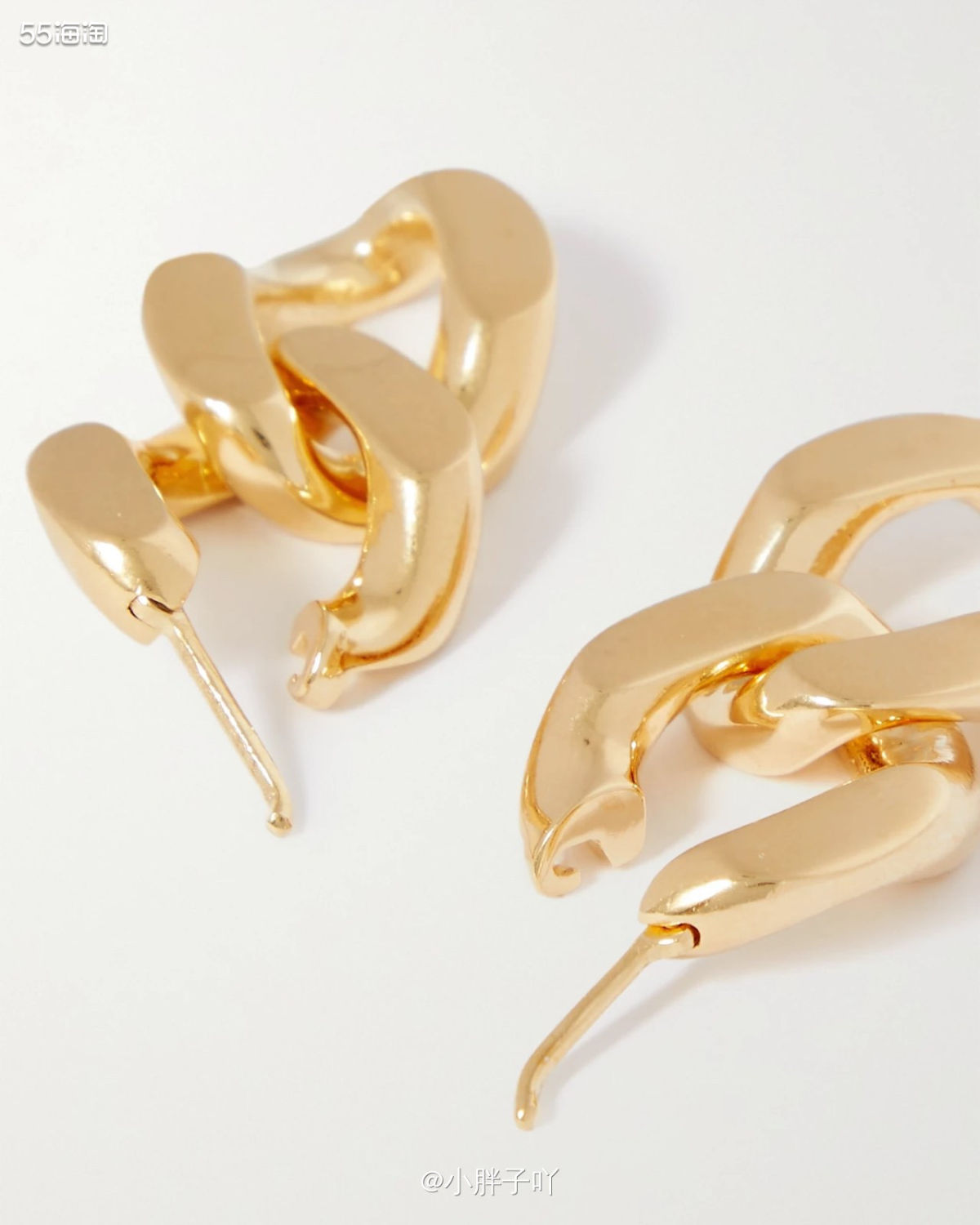 🔹种草产品：Bottega Veneta金色银耳环 🔹产