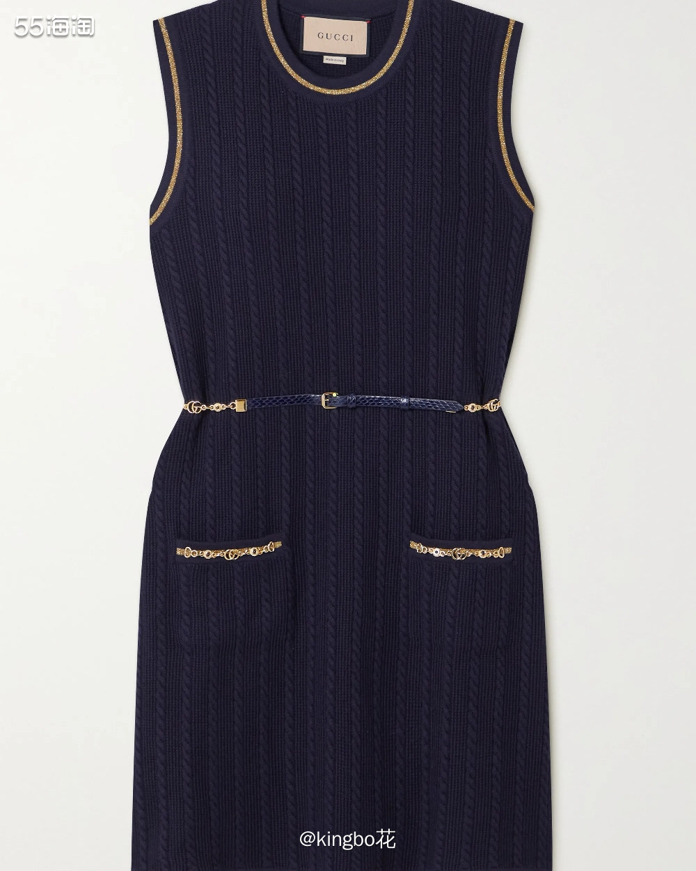 🔴GUCCI缀花无袖连衣裙，知性优雅，哪个女人不爱小黑裙呢