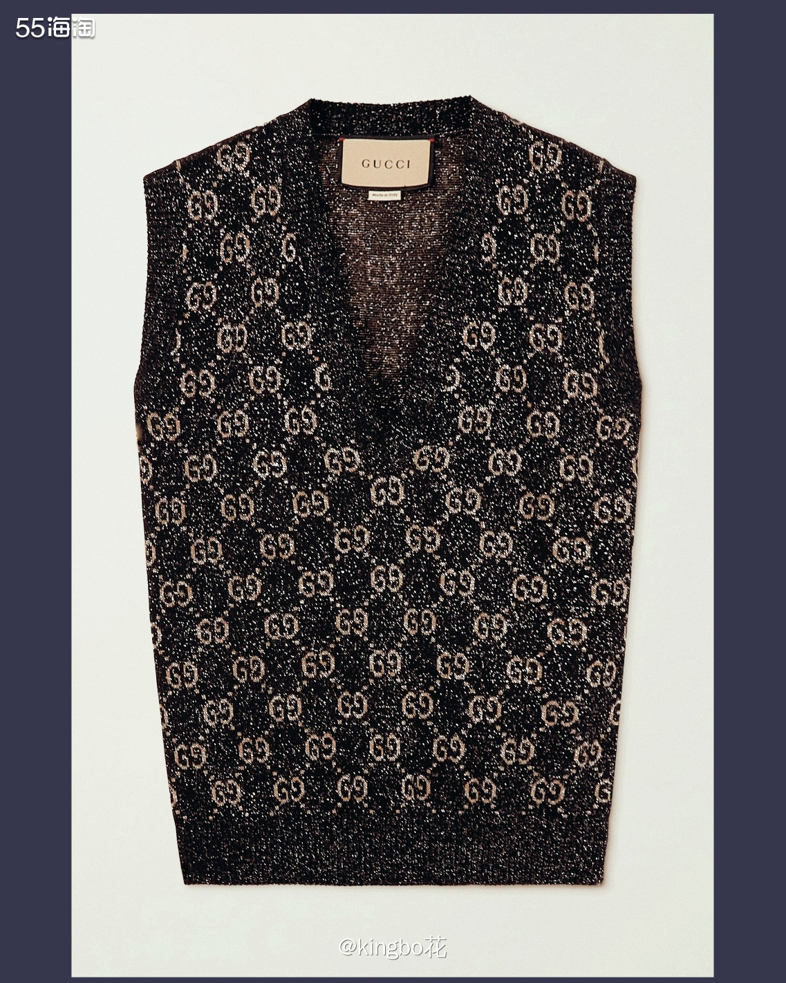 🔴GUCCI 金属感提花背心，低调随性的美，搭配短裙到挺好