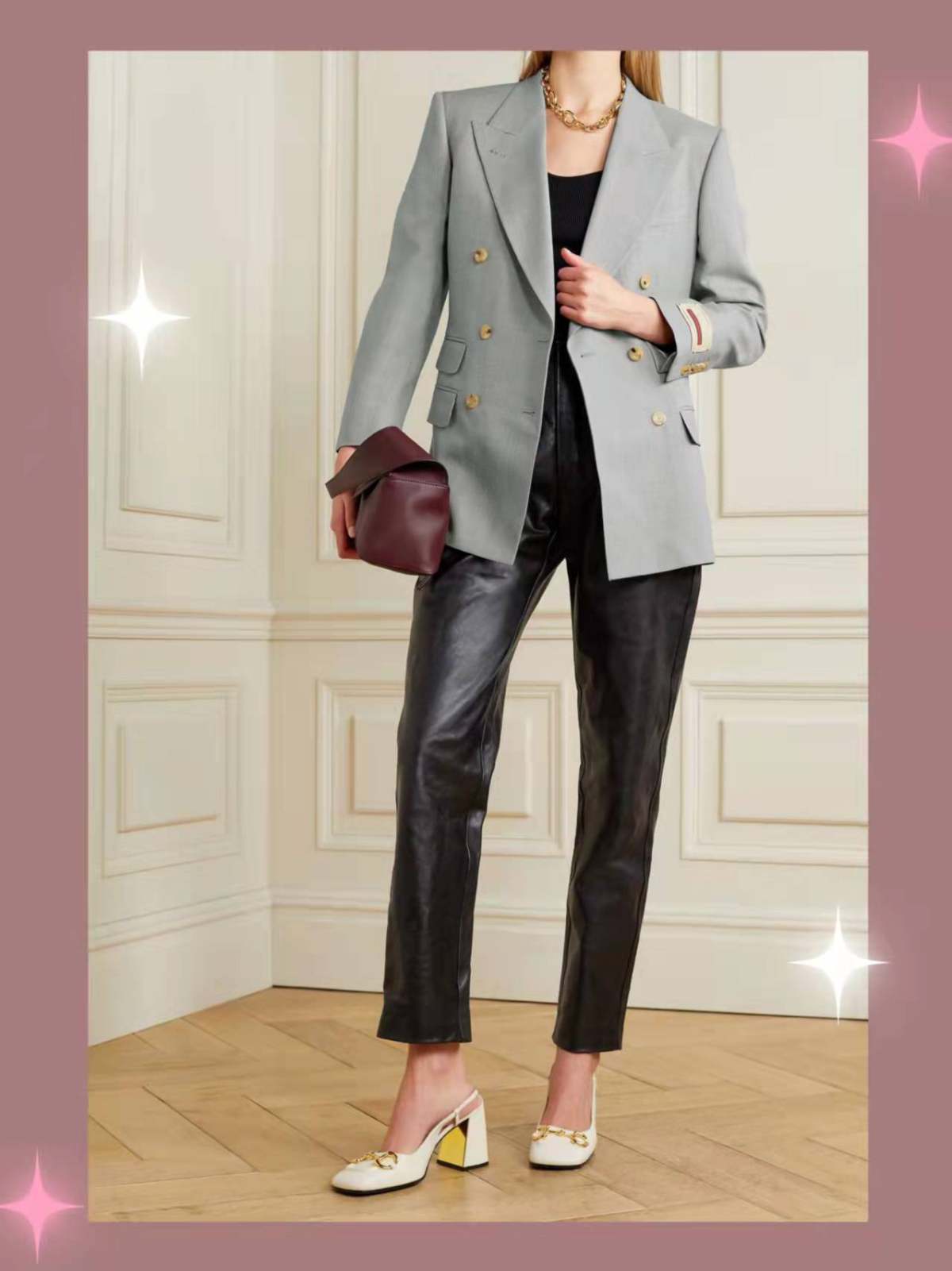 GUCCI Aria 双排扣羊毛西装外套  HK$22,90