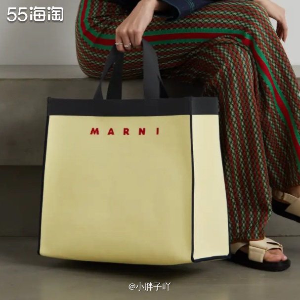 🔹**产品： MARNI Shopping 提花针织大号手