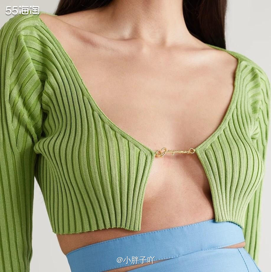 🔹种草产品： JACQUEMUS Pralù 带缀饰罗纹针