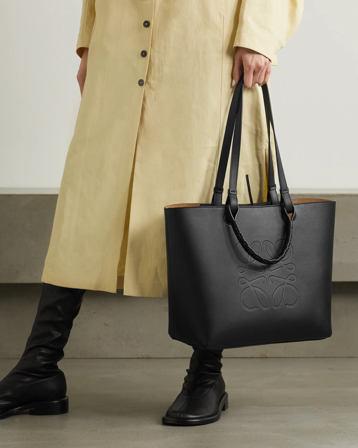 🔆罗意威Anagram 压花皮革中号手提包，款式简单经典，