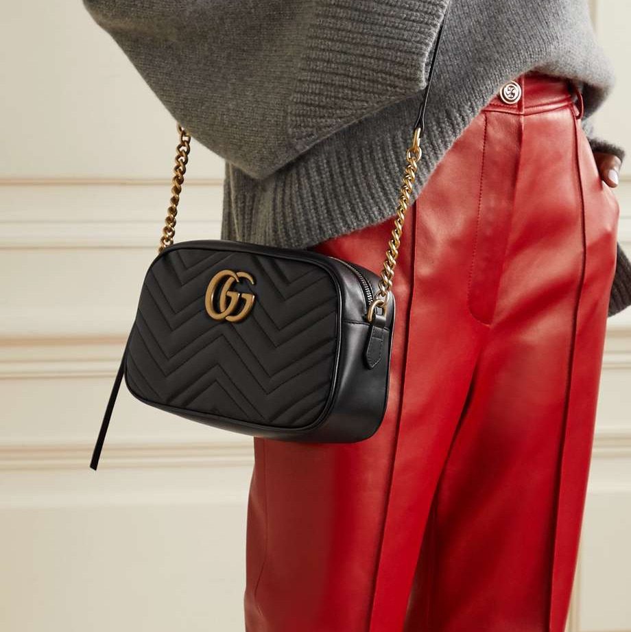 👜 GUCCI Marmont Camera 绗缝皮革迷你