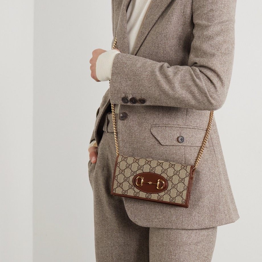 👜 GUCCI Horsebit 1955 链条小包包，质