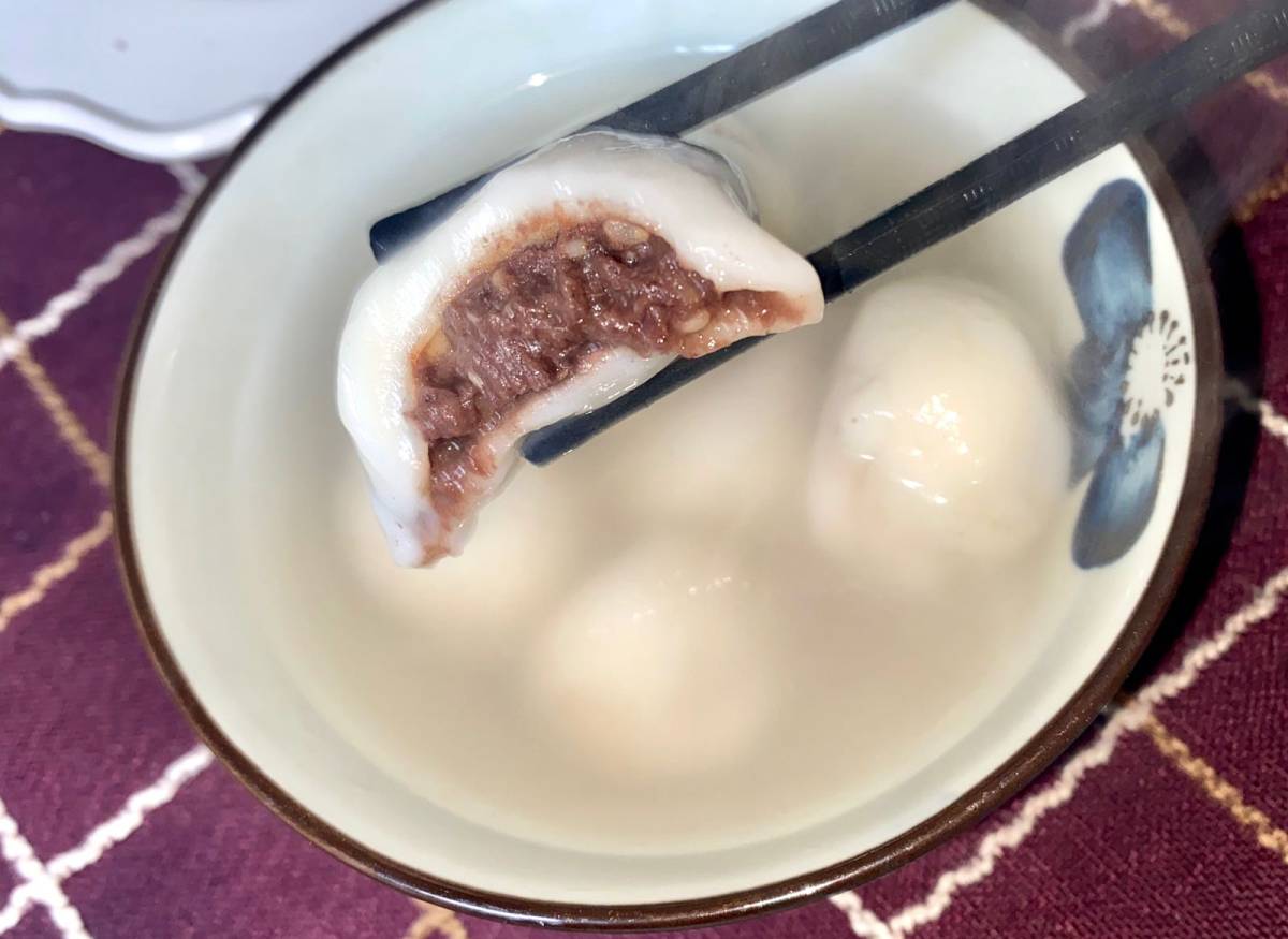 🏮自制红豆沙汤圆来啦，元宵夜一定要吃汤圆哦  👀一年一度