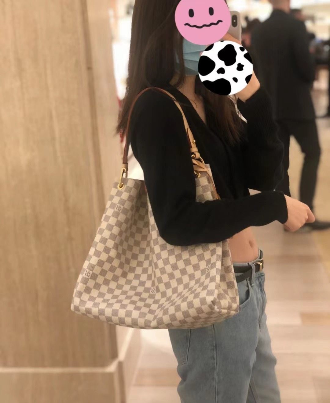 在途LV 白棋盘格 graceful mm 小号 巨巨巨难买