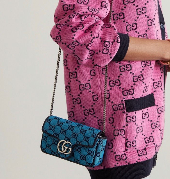 ‪💙 GUCCI GG系列单肩迷你款斜挎包，气质名媛风‬ 