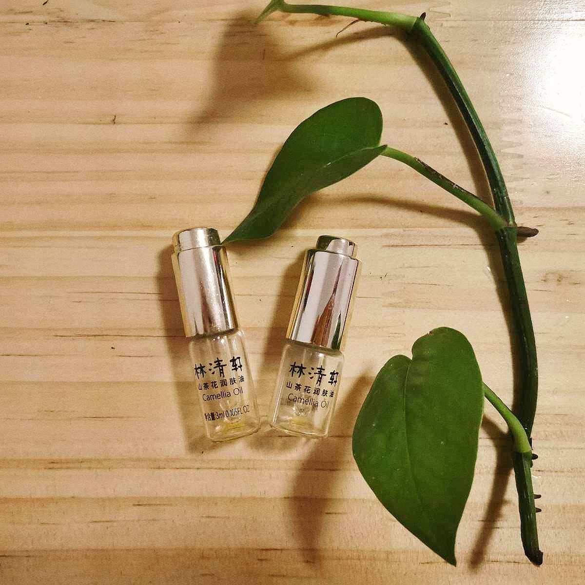 还好这两个是最近刚用完的山茶花油，没来得及扔掉，不然都没有空