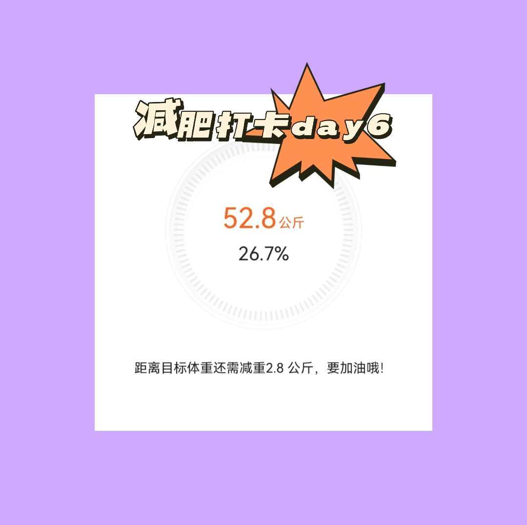 打卡期间最开心的事儿就是看到自己的体重、体脂率一天天下降，虽