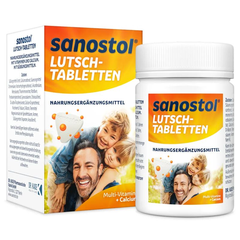 【6件装】Sanostol 儿童钙片多种维生素咀嚼片 75粒x6
