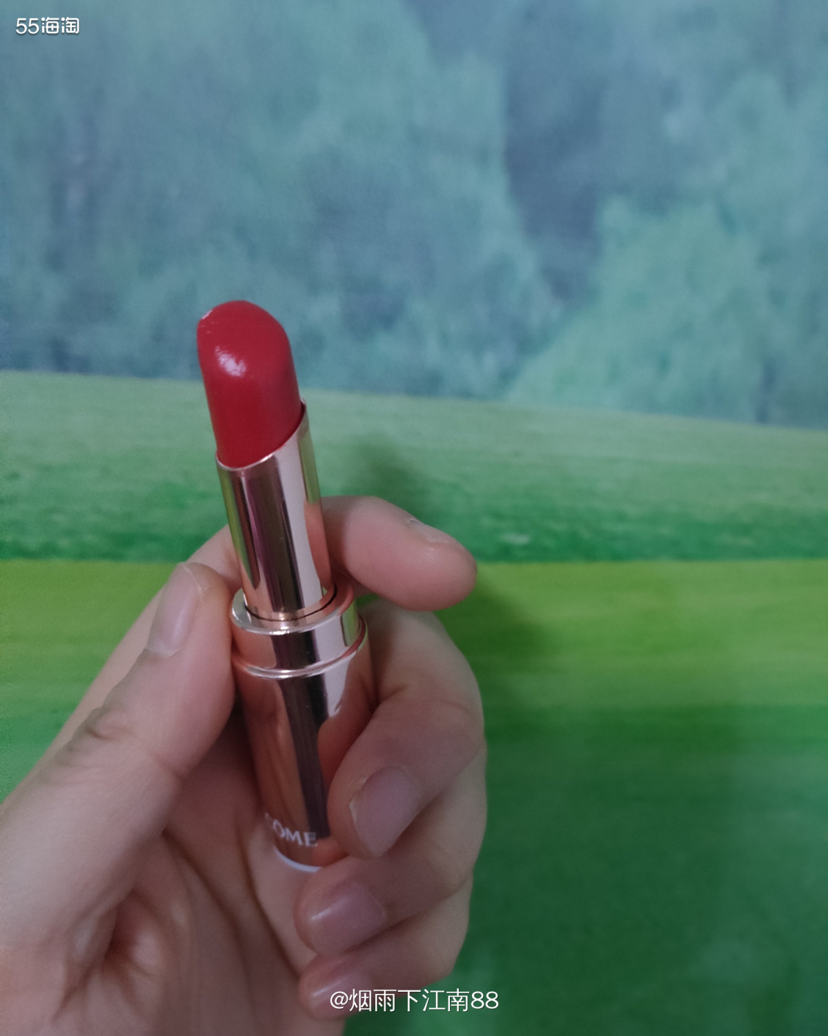 兰蔻157口红温温柔柔珊瑚红