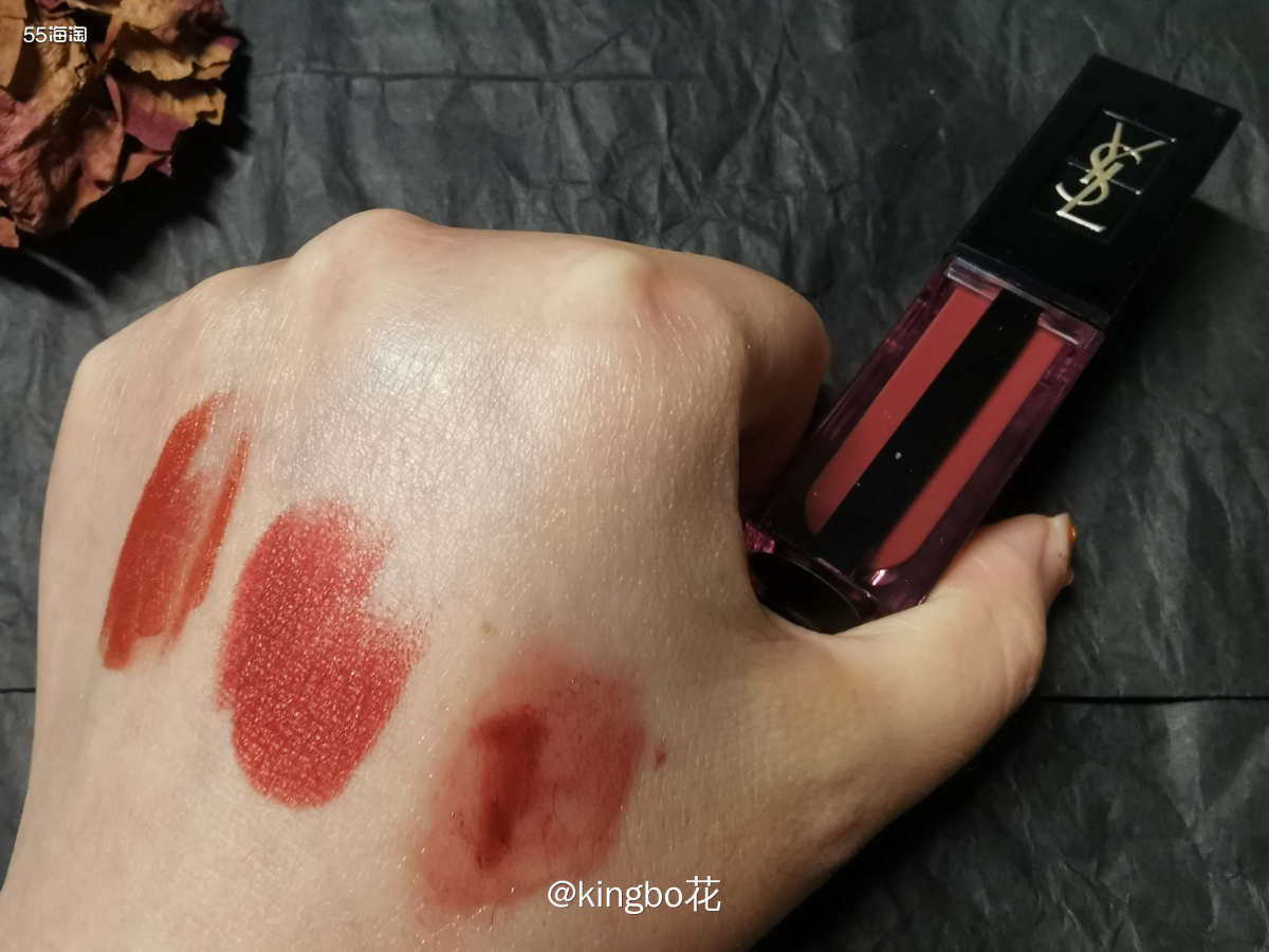 🔴YSL617水光唇釉，超好看的豆沙色，淡妆浓妆皆宜，对得