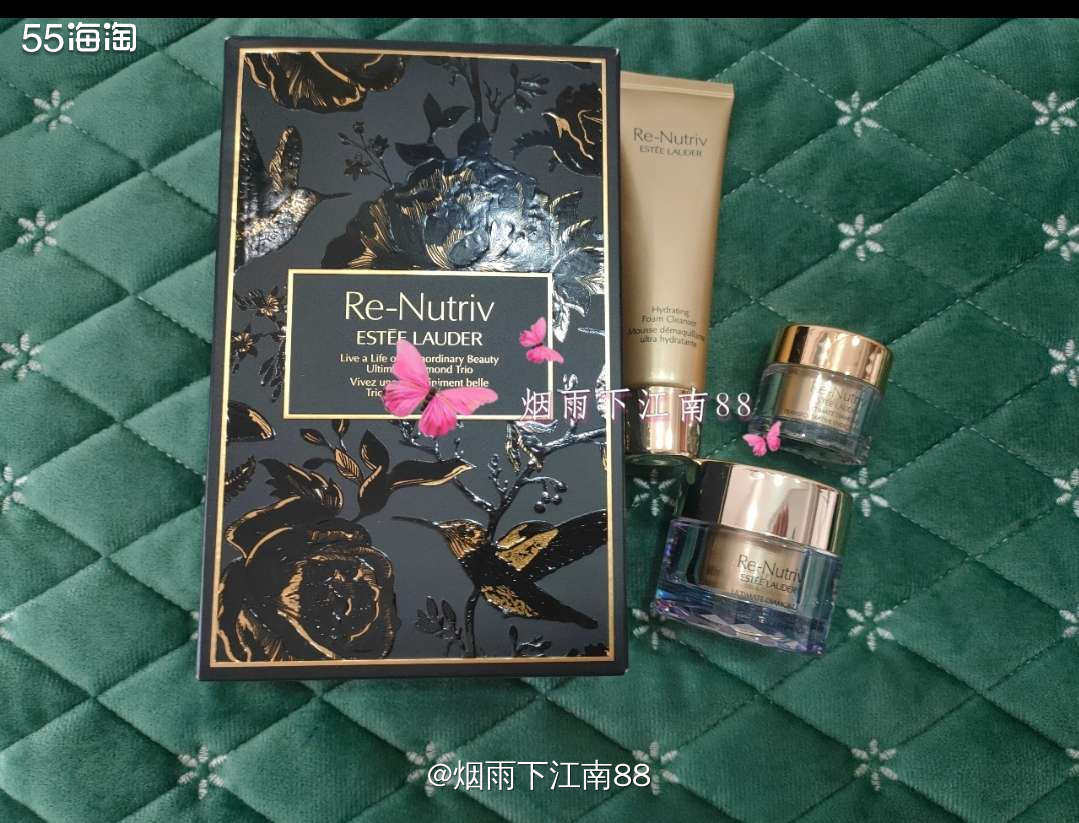 这套雅诗兰黛黑钻三件套，是去年收到官网邮件满额125刀送的豪