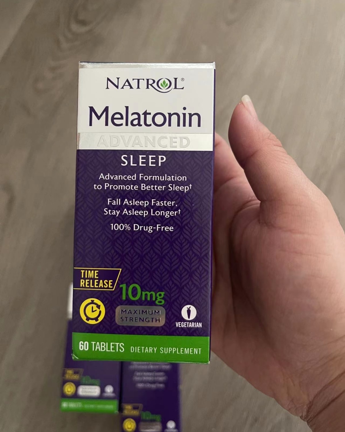 这款是美国🇺🇸Natrol褪黑素，含有维生素B-6，可以