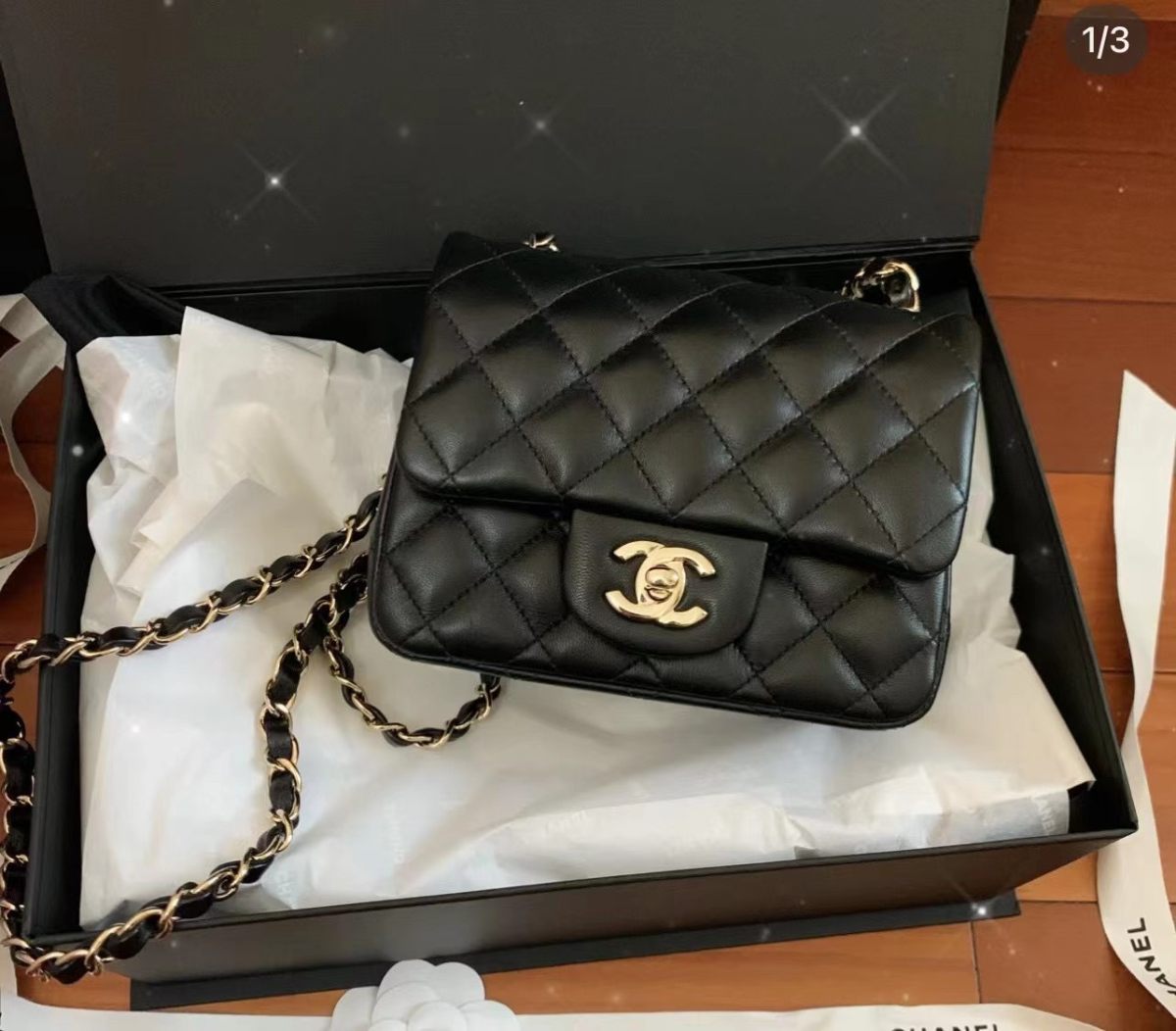 国内现货  Chanel 香奈儿 黑金方胖子  最新芯片款！