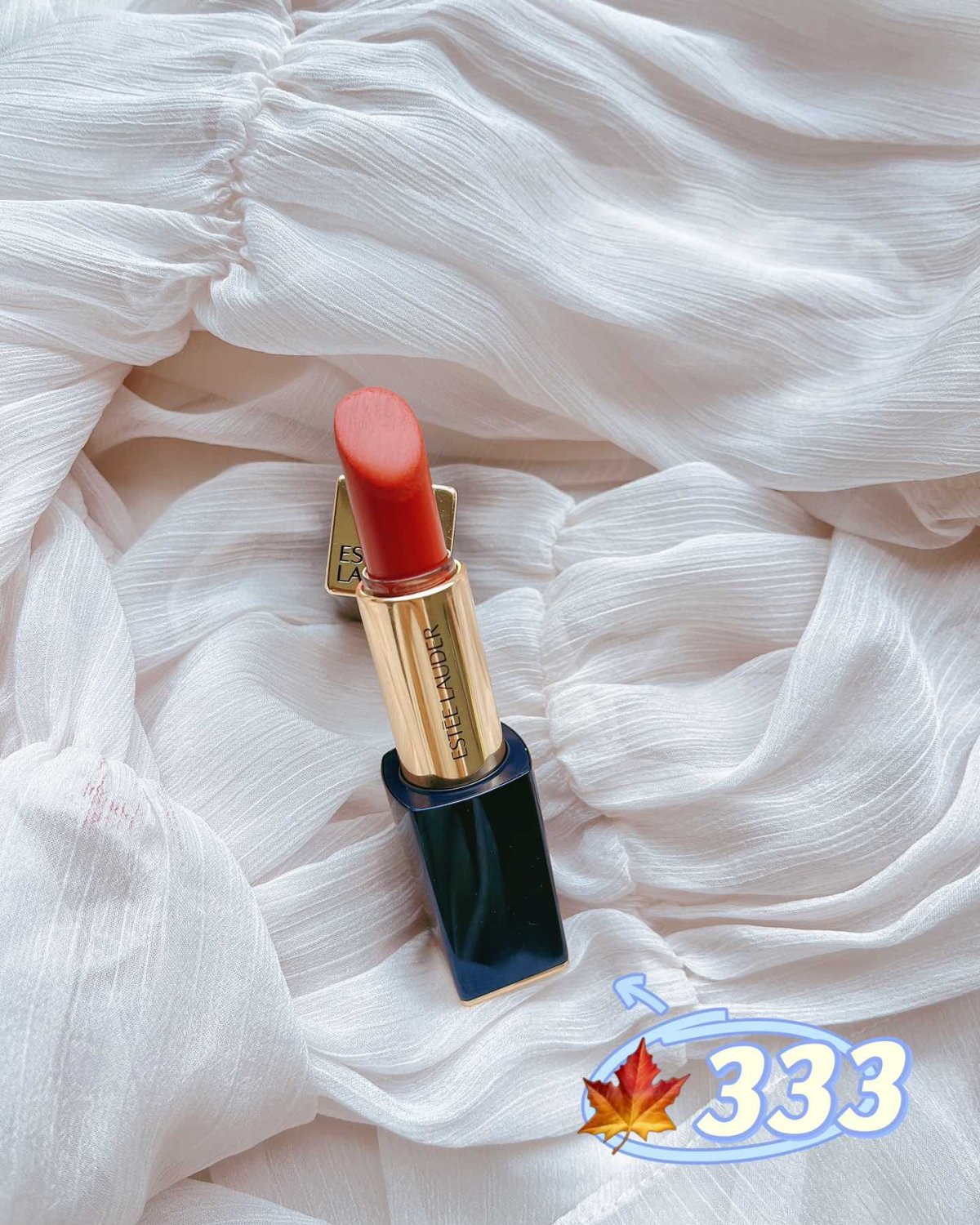 雅诗兰黛家这款333枫叶红🍁真的火了好久的， 这支口红💄