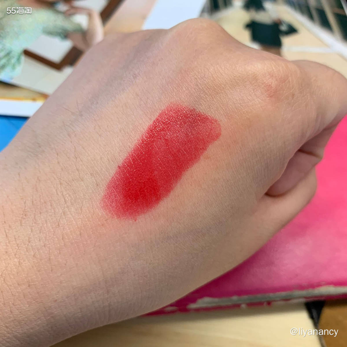 ✨色号：娇兰kiss kiss325唇膏  ✨显色度：这个唇