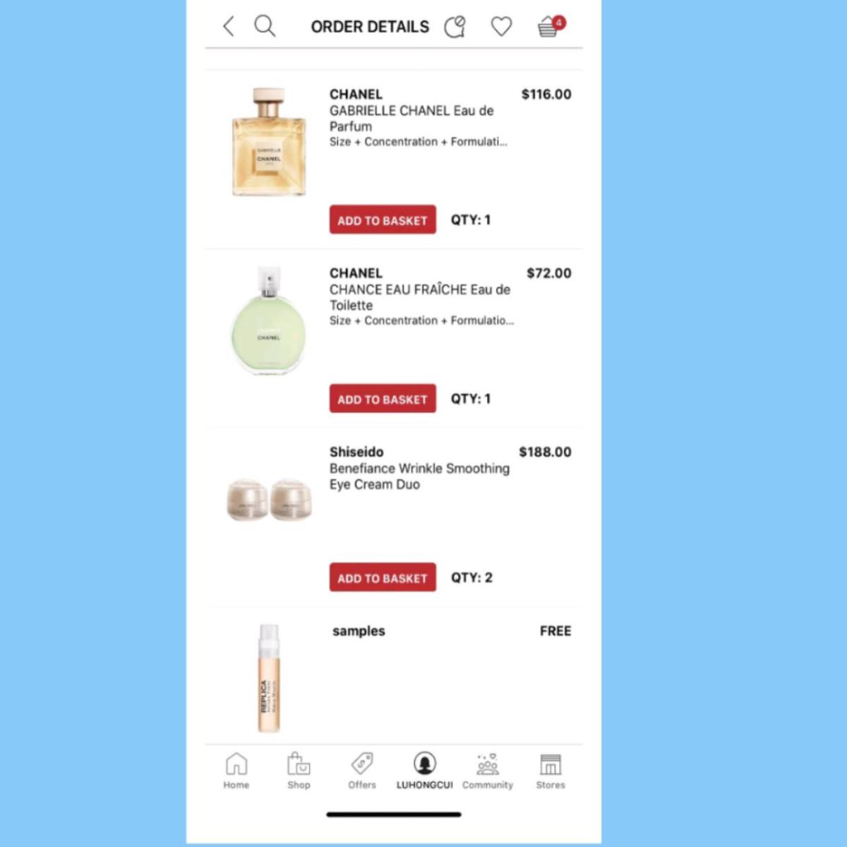 大概四月一号都买了香奈儿吧，实在是怕断货，所以第一天就冲了一