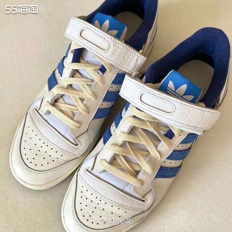 🔴Adidas forum84运动鞋，蓝白配色做旧质感，经