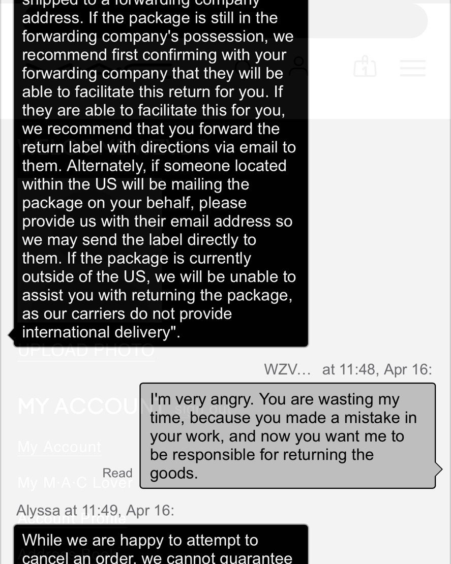 魅可美国官网下了一单没有用优惠，隔了大概一个小时要求取消订单