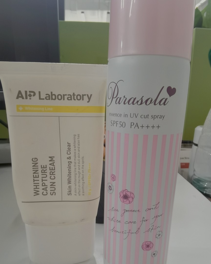 ✨先把办公室放着的发一下，是AIP乳和娜丽丝喷雾。这个乳是在