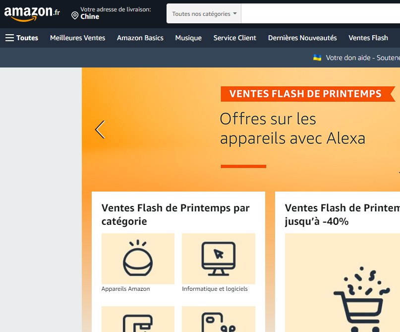 我们知道各个国家都有亚马逊，比如美国、法国、德国等站点，都是