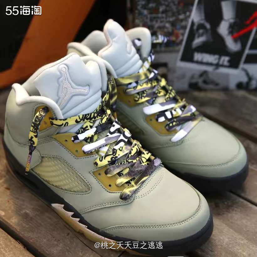 试问哪个男孩子不想有一双自己的AJ呢？这款AJ5“翡翠地平线