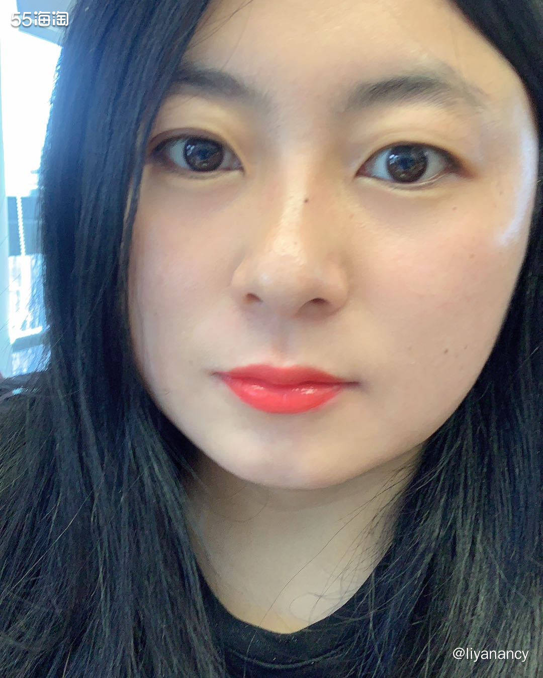 ✨色号：娇兰小黑裙003  ✨显色度：挺好的，元气的水红色，