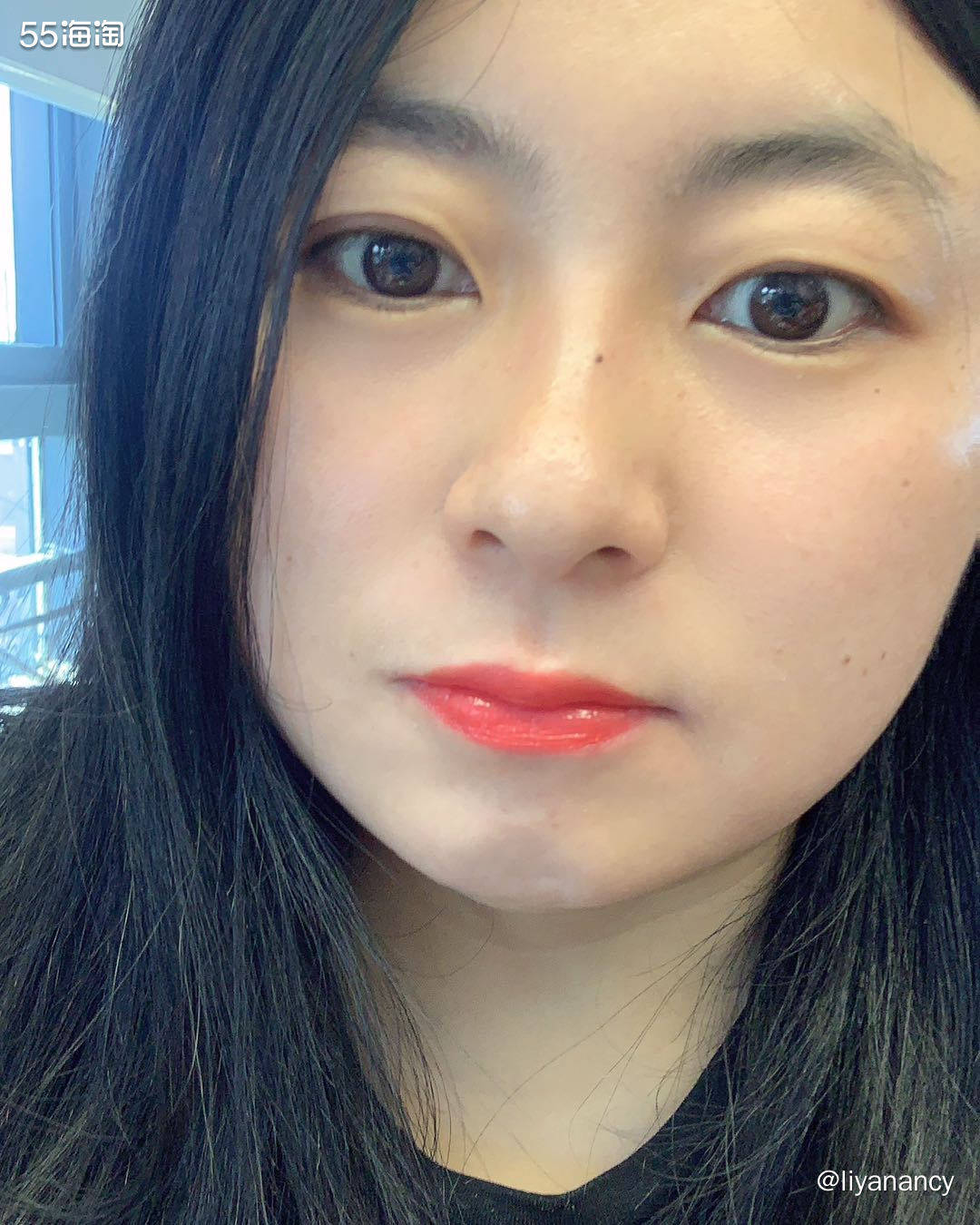 ✨色号：娇兰小黑裙003  ✨显色度：挺好的，元气的水红色，