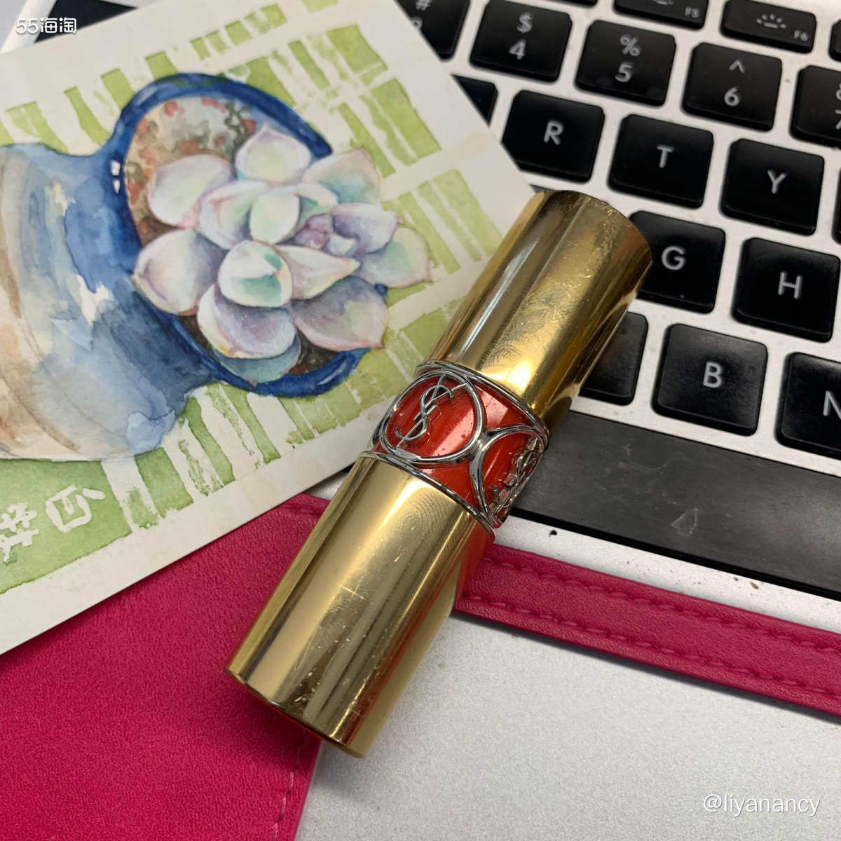 ✨色号：ysl圆管46号  ✨显色度：显色，很好涂  ✨滋润
