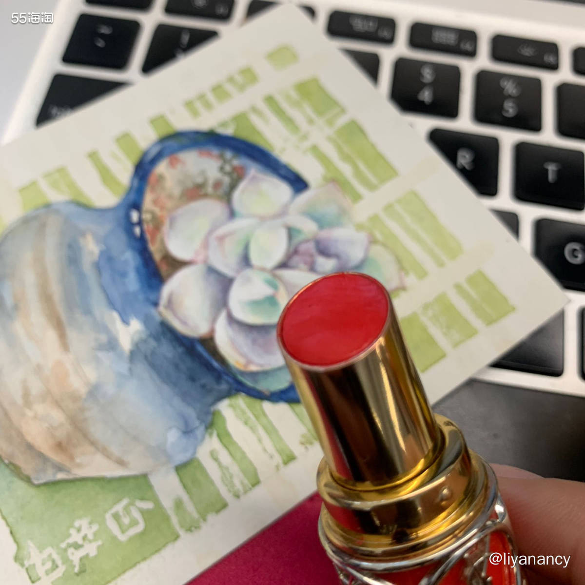 ✨色号：ysl圆管46号  ✨显色度：显色，很好涂  ✨滋润