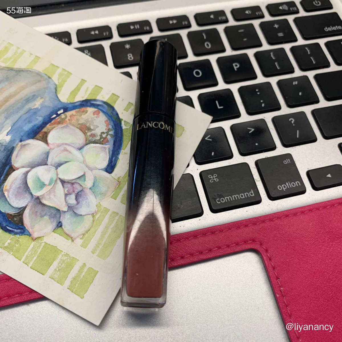 ✨色号：兰蔻274唇釉  ✨显色度：显色，就是温柔的奶茶色 