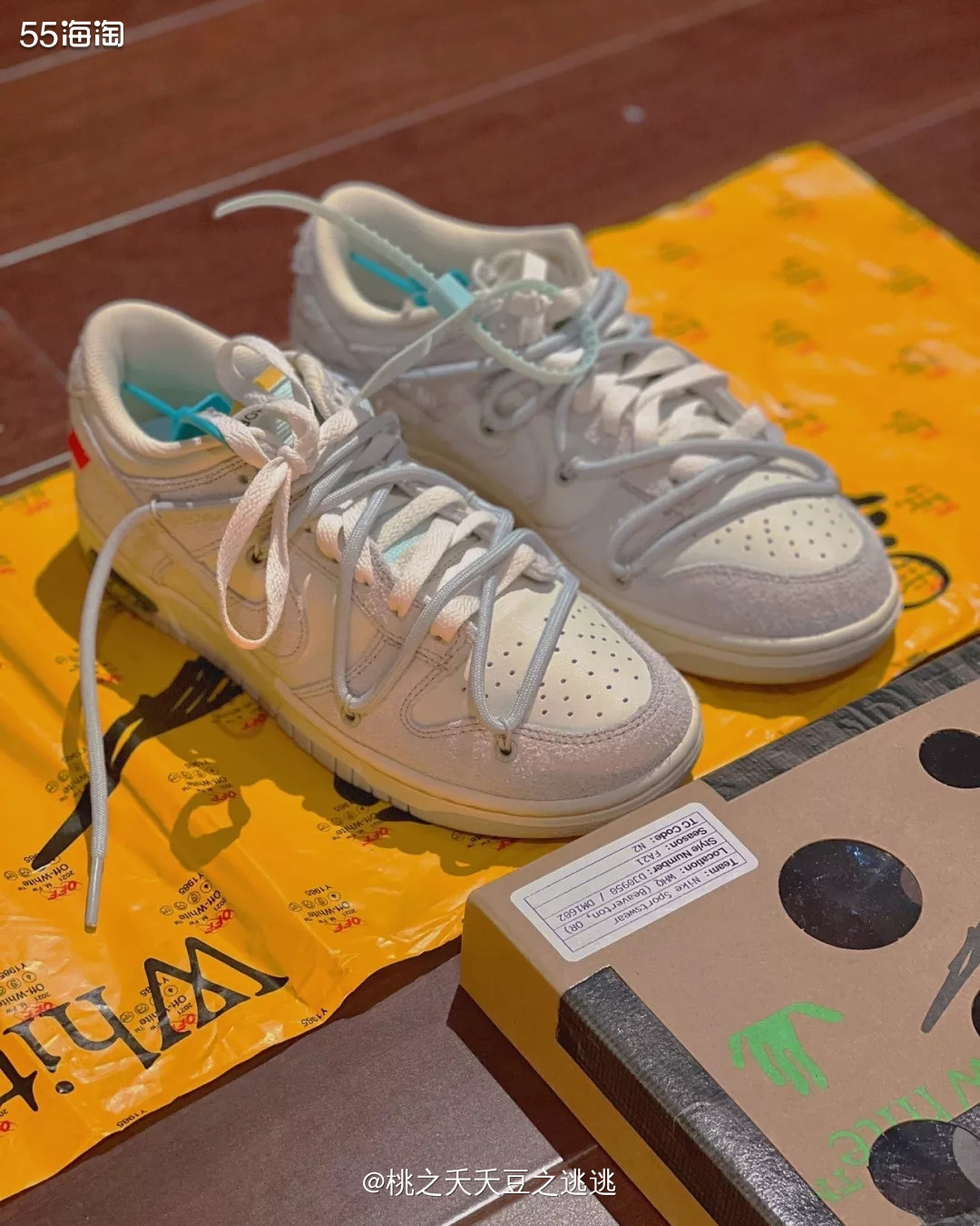 👟鞋款名称:Off white x Nike Dunk L
